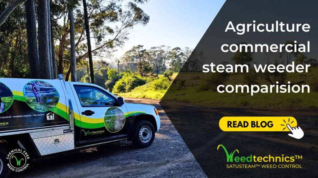 Commercial steam weeding machine